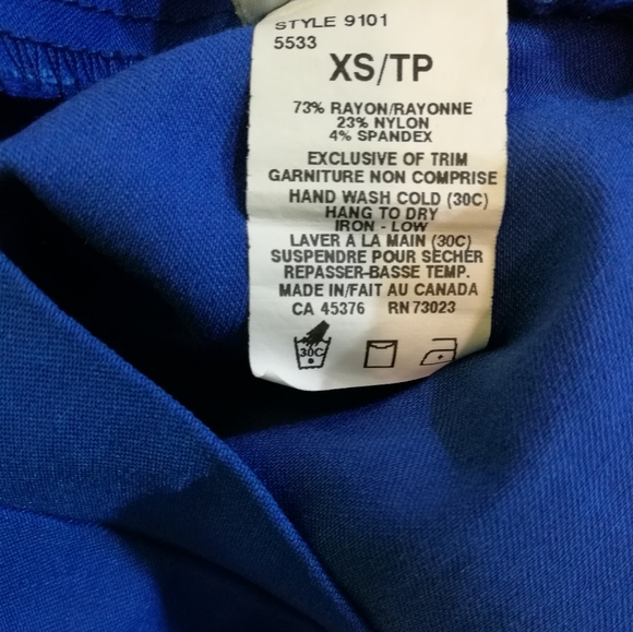 XXS SUZY SHIER Royal Blue Pencil Skirt - Picture 3 of 5